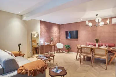 Coin salon dans l'établissement Résidence Luxembourg St Germain des Près by Studio prestige