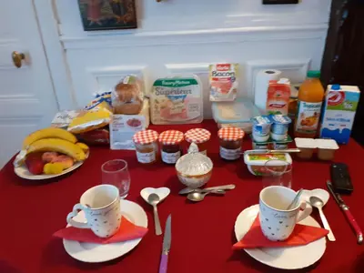 Nourriture dans le B&B/chambre d'hôtes ou à proximité