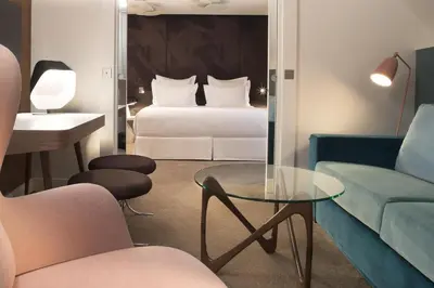 Un ou plusieurs lits dans un hébergement de l'établissement Hotel Dupond-Smith