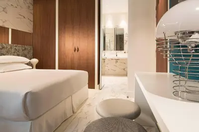 Un ou plusieurs lits dans un hébergement de l'établissement Hotel Dupond-Smith