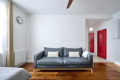 Coin salon dans l'établissement City center - 5P1BR - Montmartre and Opéra