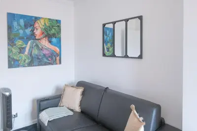 Coin salon dans l'établissement Paris Bercy - Charming Apartment 2 rooms