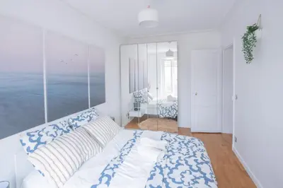 Un ou plusieurs lits dans un hébergement de l'établissement Paris Bercy - Charming Apartment 2 rooms