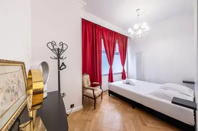 Un ou plusieurs lits dans un hébergement de l'établissement Villa Montmartre 4P-Sacré Cœur