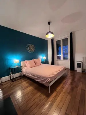 Un ou plusieurs lits dans un hébergement de l'établissement Paris Eiffel Flats