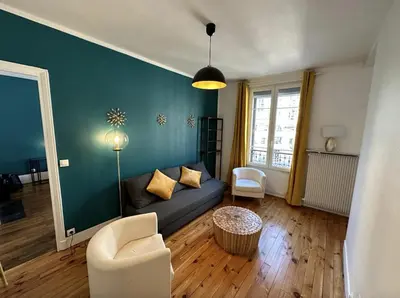 Coin salon dans l'établissement Paris Eiffel Flats