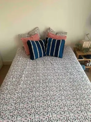 Un ou plusieurs lits dans un hébergement de l'établissement Paris : superbe appartement au coeur du Marais