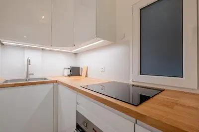 Cuisine ou kitchenette dans l'établissement Veeve - White Beauty