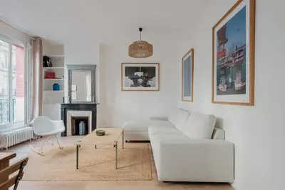 Coin salon dans l'établissement Veeve - White Beauty
