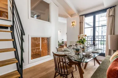 Coin salon dans l'établissement Appartement Pastourelle du Marais - Welkeys