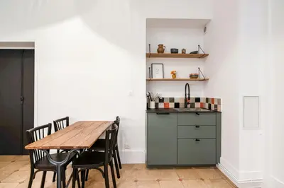 Cuisine ou kitchenette dans l'établissement Appartement Pastourelle du Marais - Welkeys