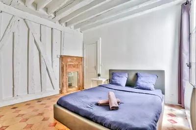 Plan de l'établissement Superbe Appartement Bon marché Saint Germain Free Netflix