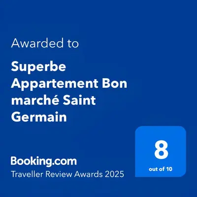 Plan de l'établissement Superbe Appartement Bon marché Saint Germain Free Netflix