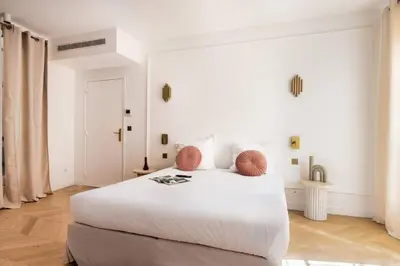 Un ou plusieurs lits dans un hébergement de l'établissement Central&Spacious 2BD Apart for 6
