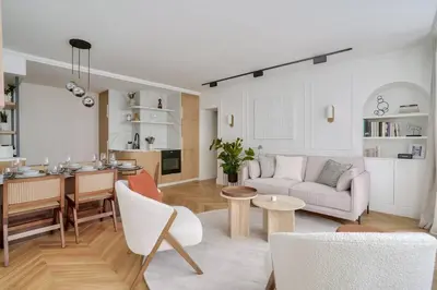 Cuisine ou kitchenette dans l'établissement Amazing apartment for 6 in the center of Paris