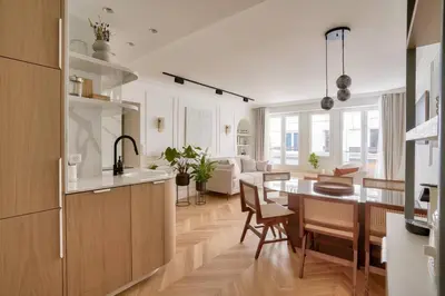 Cuisine ou kitchenette dans l'établissement Amazing apartment for 6 in the center of Paris