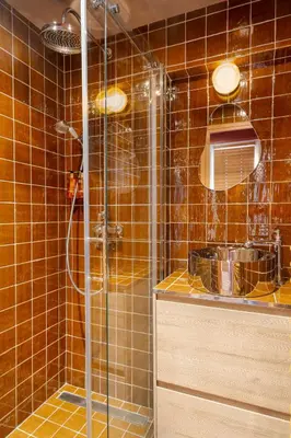 Salle de bains dans l'établissement Edgar Suites Tour Eiffel - Carrières