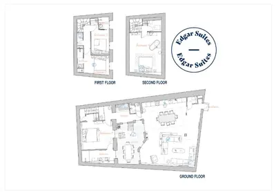 Plan de l'établissement Edgar Suites Tour Eiffel - Carrières