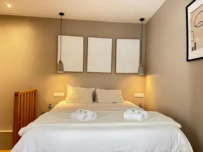 Un ou plusieurs lits dans un hébergement de l'établissement Apartment 60 m2 xx Center of Paris xx 2 Bedrooms & 2 Bathrooms