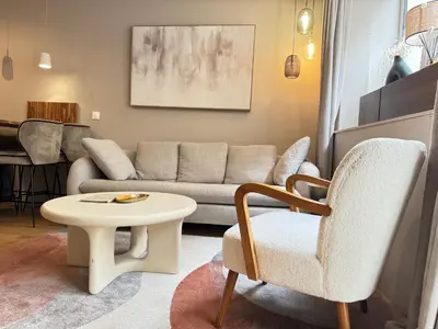 Coin salon dans l'établissement Apartment 60 m2 xx Center of Paris xx 2 Bedrooms & 2 Bathrooms