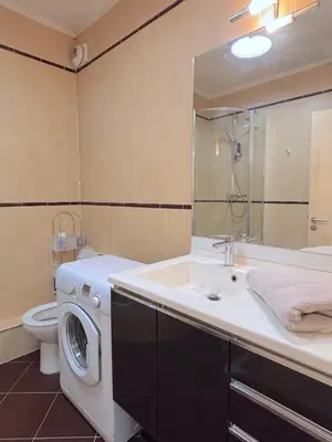 Salle de bains dans l'établissement L'appartement Leclerc