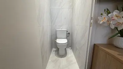 Salle de bains dans l'établissement Monceau-Levis, rue Lebouteux - 6 people