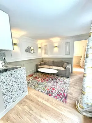 Cuisine ou kitchenette dans l'établissement Suite Adèle Passy