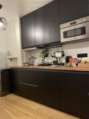 Cuisine ou kitchenette dans l'établissement joli studio paris 16 Victor Hugo