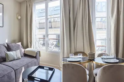 Coin salon dans l'établissement Apart hotel Centre de Paris by Studio prestige