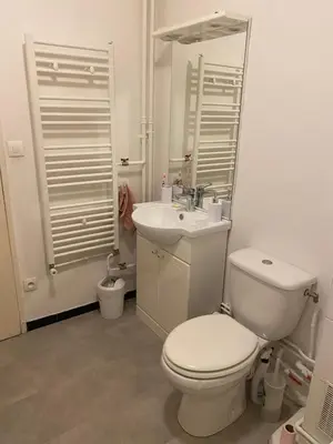Salle de bains dans l'établissement Joli appartement