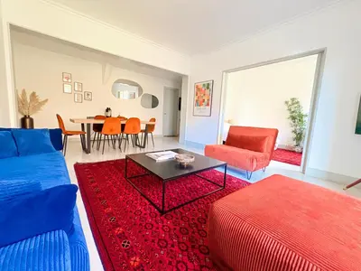 Coin salon dans l'établissement GUSTAVE - Charming Eiffel Tower Appartement -