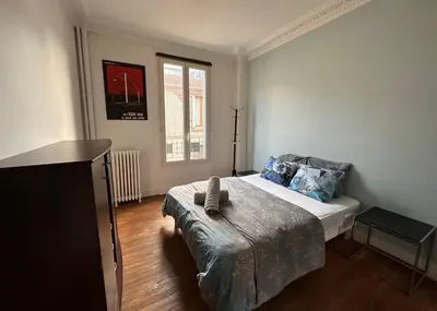 Un ou plusieurs lits dans un hébergement de l'établissement Grand Appt' * Cosy * Proche Paris