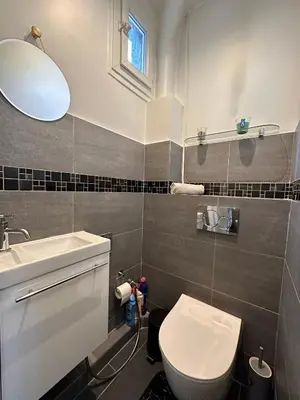 Salle de bains dans l'établissement Grand Appt' * Cosy * Proche Paris