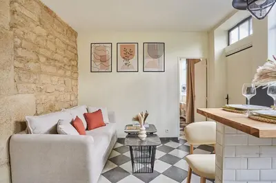 Coin salon dans l'établissement Apartment Center of Paris by Studio prestige