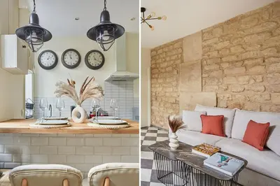 Coin salon dans l'établissement Apartment Center of Paris by Studio prestige