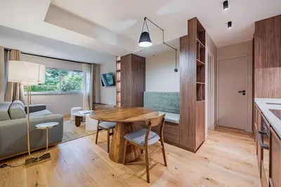 Coin salon dans l'établissement LovelyAppartment-OldMontmartre