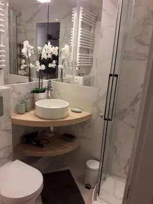 Salle de bains dans l'établissement Nid douillet parisien