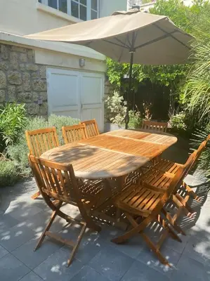 Terrasse ou espace extérieur de l'établissement Maison charme 7 min Paris jardin