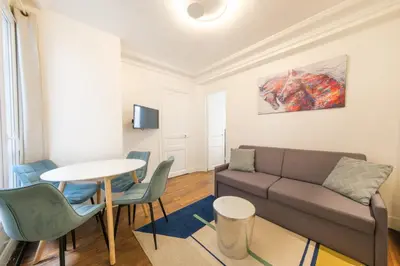 Coin salon dans l'établissement Mgic Apartment 4p Montmartre