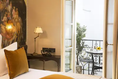 Balcon ou terrasse dans l'établissement Hôtel Da Vinci & Spa