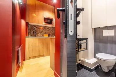 Salle de bains dans l'établissement Lovely apartment in the heart of Paris