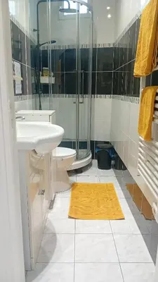 Salle de bains dans l'établissement Appartement lumineux à Arcueil-Cachan