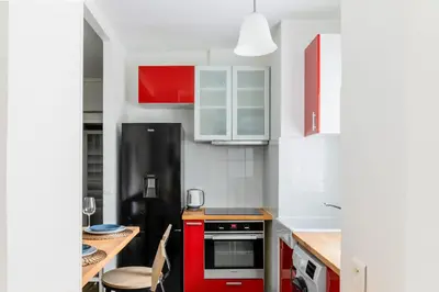 Cuisine ou kitchenette dans l'établissement Appartement F3 55m2 à 5' de Paris