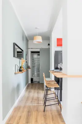 Cuisine ou kitchenette dans l'établissement Appartement F3 55m2 à 5' de Paris