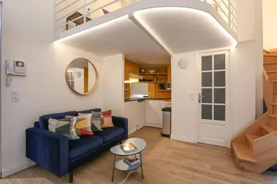 Cuisine ou kitchenette dans l'établissement Mini-loft de charme au coeur de Paris