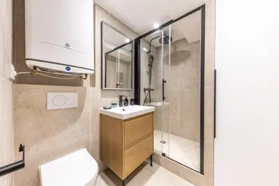 Salle de bains dans l'établissement Luxury Newly Renovated 4 stars Prestige Apartment , Panthéon Area, Central Paris