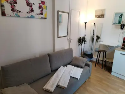 Coin salon dans l'établissement Studio Rue de la Santé