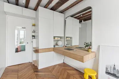 Cuisine ou kitchenette dans l'établissement Luxury Hideaway - Stunning View -Hyper-Center -Paris