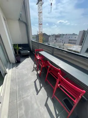 Balcon ou terrasse dans l'établissement F4 lumineux proche du stade de France