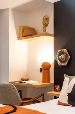 Un ou plusieurs lits dans un hébergement de l'établissement My Skydome - Marais - Lancry - 4 Suites de luxe avec climatisation